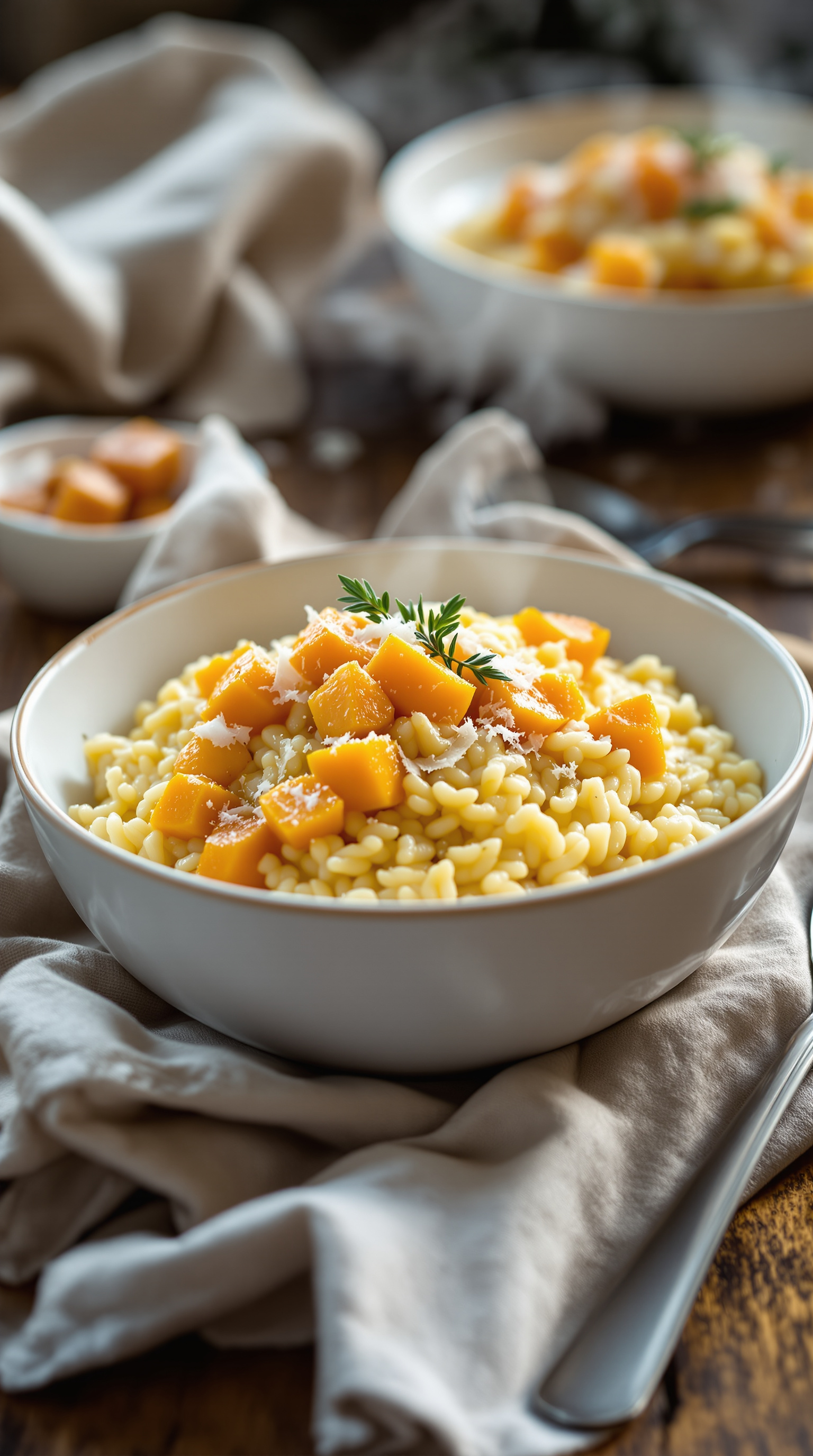Risotto butternut crémeux au parmesan — recette facile